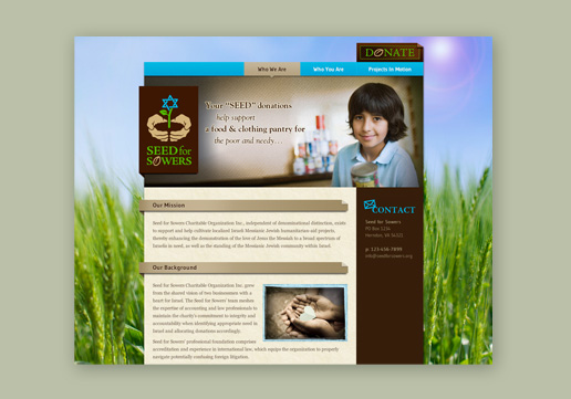 Seed for Sowers Website Design